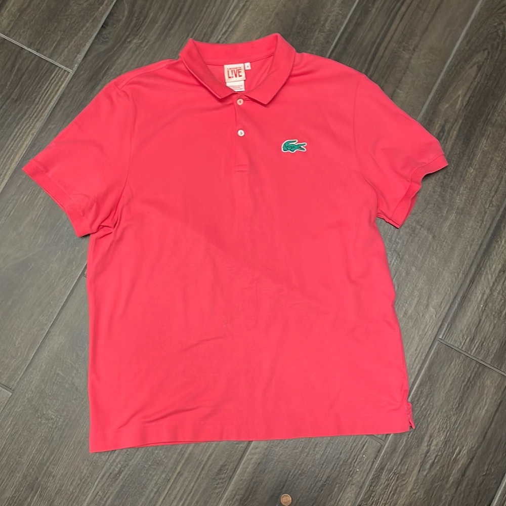 Mens Lacoste polo size 8